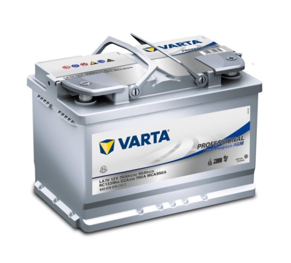 VARTA PROFESSIONAL AGM LA70 12V 70Ah 760A (EN), 278x175x190, 0/1 EAN4016987142714