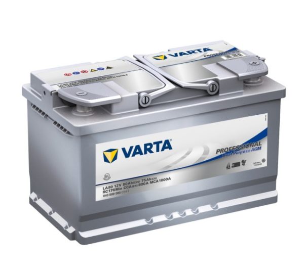 VARTA PROFESSIONAL AGM LA80 12V 80Ah 800A (EN), 315x175x190, 0/1 EAN4016987142721