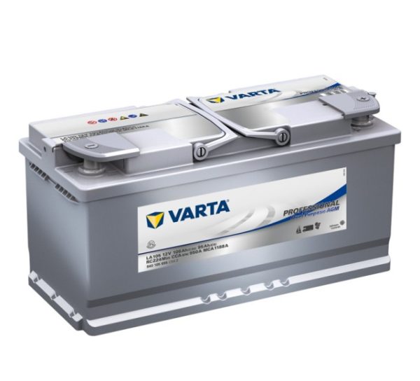 VARTA PROFESSIONAL AGM LA105 12V 105Ah 950A (EN), 394x175x190, 0/1 EAN4016987142745
