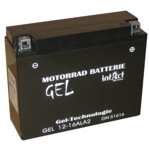 205 x 71 x 164 - + Intact Bike Power GEL 12V 16Ah(c20) 280A(EN) CB16AL-A2 EAN4250227524285