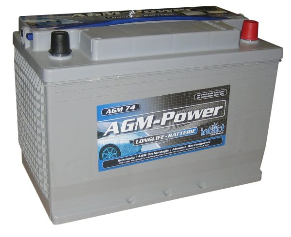 Intact AGM-Power 74, 12 V 74 AH c20 85 AH c100, 308x175x210, 0/1