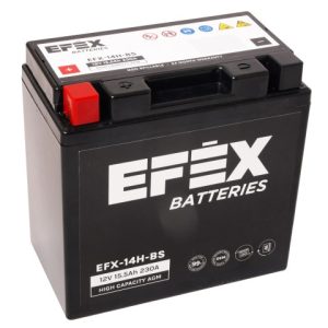 150 X 87 X 145, + -, EFEX HIGH CAPACITY AGM 12V 15.5AH 230A EFX-14H-BS YTX14H-BS