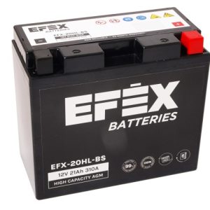 175 x 87 x 155, - +, EFEX HIGH CAPACITY AGM 12V 21AH 310A EFX-20HL-BS YTX20HL-BS