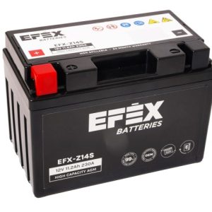 150 X 87 X 105, + -, EFEX HIGH CAPACITY AGM 12V 11.2AH 230A EFX-Z14S YTZ14-S EAN4751039330632