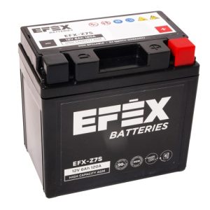 113 X 70 X 105, - +, EFEX HIGH CAPACITY AGM 12V 6AH 145A EFX-Z7S YTZ7-S EAN4751039330656