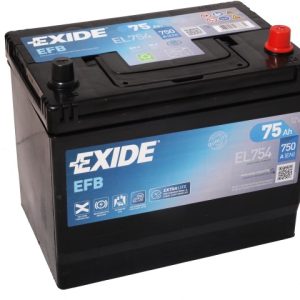 EXIDE EFB EL754 12V 75Ah 750A(EN) 270x173x222 0/1 EAN3661024037631