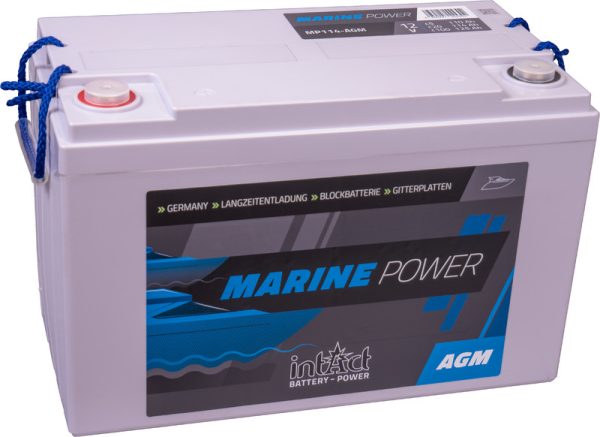 Intact MARINE POWER DEEP CYCLE AGM 12V 110Ah (c5), 114Ah (c20), 125Ah (c100) 330x172x215 1/1 EAN4250
