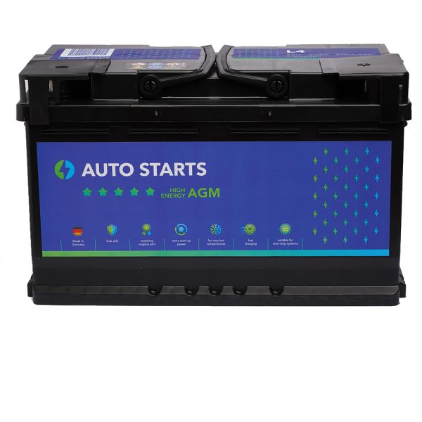 AUTO STARTS HIGH ENERGY AGM 12V 80Ah, 800A (EN) 315x175x190 0/1 EAN4751039330274