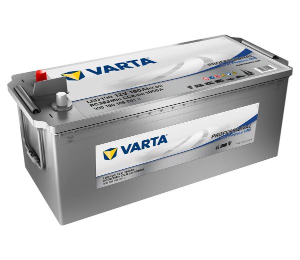VARTA PROFESSIONAL Dual Purpose EFB LED190 12V 190Ah 1050A(EN), 513x223x223 3/1 EAN4016987164419
