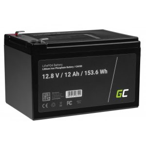 Dziļās izlādes Green Cell LiFePO4 12V 12Ah 151x99x95 EAN5907813966101