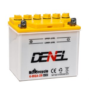 186 x 125 x 176 + -  DENEL 12V 28AH 12N24-4, uzliets EAN5000280028201