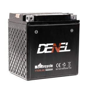 169 x 131 x 174, - +, DENEL AGM 12V 28AH 380A(EN) YTX30L-BS, (YB30L-B, YIX30L-BS) EAN4751039330595