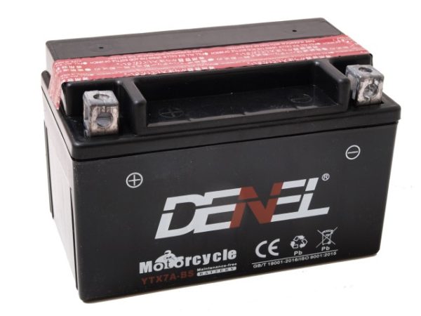 150 x 87 x 94, + -, DENEL AGM 12V 7AH 120A(EN) YTX7A-BS GEL12-7A-BS 50615