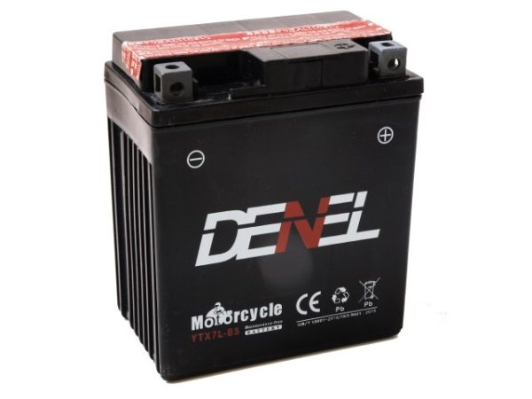 114 x 71 x 131, - +, DENEL AGM 12V 6AH 80A(EN) YTX7L-BS GEL12-7L-BS 50614