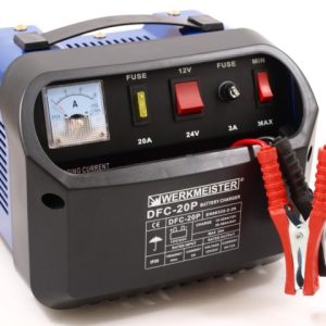 Lādētājs WERKMEISTER DFC-20P, 230V, 12V/24V, 12A, 55-180Ah