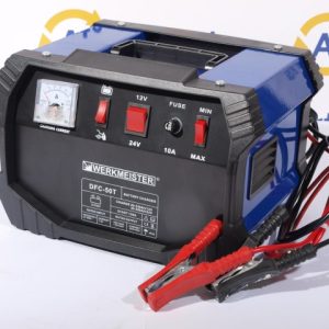 Akumulatoru lādētājs WERKMEISTER ar STARTA režīmu DFC-50T, 230V, 12/24V, 30A, 20-300Ah, starta režīms 130A