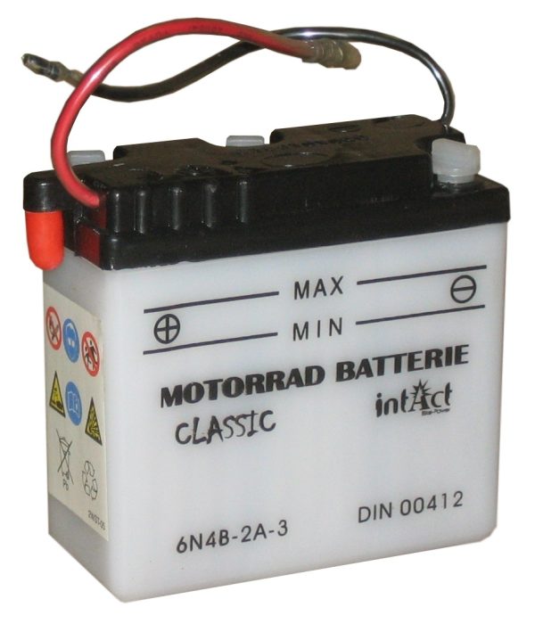 100 x 47 x 96 + - Intact Bike Power 6V 4Ah(c20) 10A(EN) 6N4B-2A-3 6N4B-2A EAN4250227522229