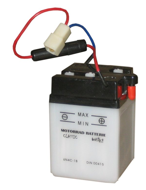 71 x 71 x 105 - + Intact Bike Power 6V 4Ah(c20) 10A(EN) 6N4C-1B EAN4250227522250