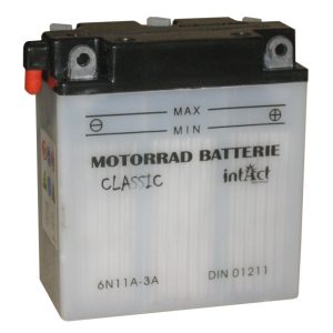 122 x 62 x 132 - + Intact Bike Power 6V 11Ah(c20) 80A(EN) 6N11A-3A EAN4250227522335