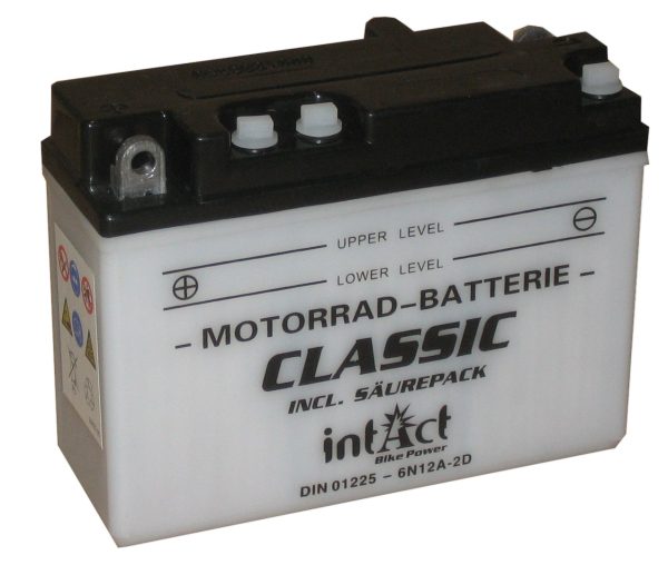 156 x 57 x 116 + - Intact Bike Power 6V 12Ah(c20) 80A(EN) 6N12A-2D B54-6A EAN4250227522342