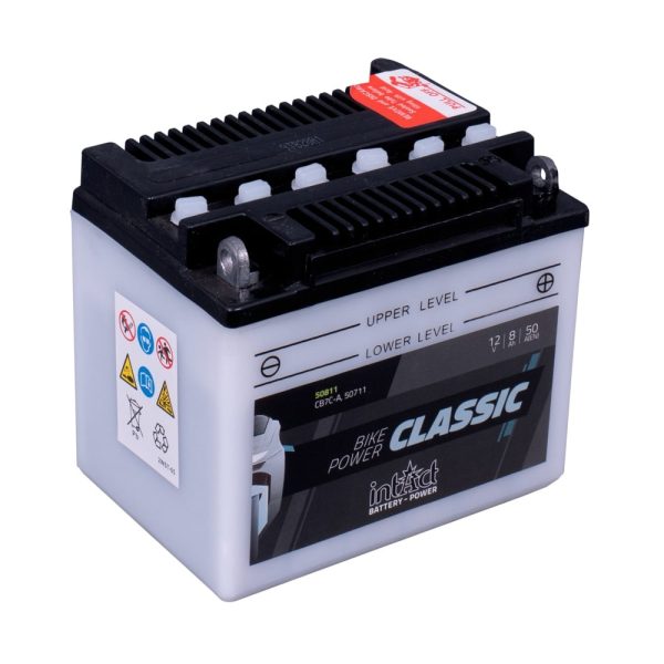 130 x 90 x 114 - + Intact Bike Power 12V 8Ah(c20) 50A(EN) CB7C-A 50711 LI-01 EAN4250227522618