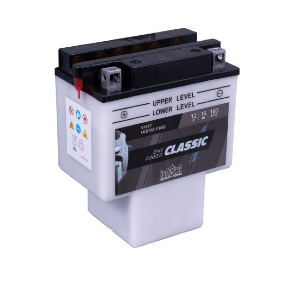 151 x 91 x 182 + - Intact Bike Power 12V 16Ah(c20) 160A(EN) HCB16A-A (AB) LI-05 EAN4250227522441