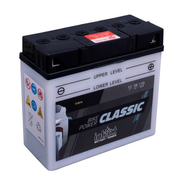 186 x 81 x 170 - + Intact Bike Power 12V 18Ah(c20) 170A(EN) SLA12-22 BMW bez ABS EAN4250227522144