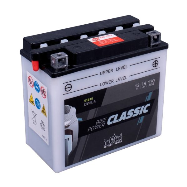182 x 92 x 164 - + Intact Bike Power 12V 18Ah(c20) 170A(EN) CB18L-A LI-07 EB18L-A EAN4250227522465