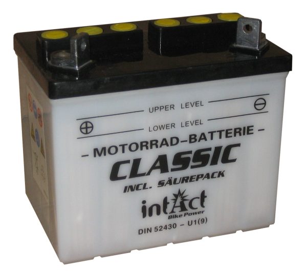 196 x 130 x 184 + - Intact Bike Power 12V 24Ah(c20) 220A(EN) 52420 GEL12-32R 53034 EAN4250227522533