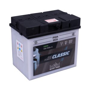 187 x 130 x 171 - + Intact Bike Power 12V 30Ah(c20) 300A(EN) C60-N30L-A 53030SMF 52410 52440 EAN4250