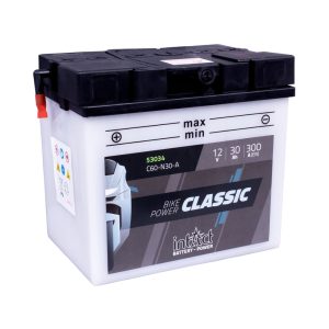 187 x 130 x 171 + - Intact Bike Power 12V 30Ah(c20) 300A(EN) C60-N30-A 53034SMF 52420 52430 EAN42502