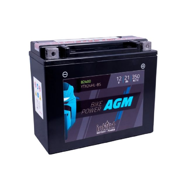 205 x 87 x 162 - + Intact Bike Power AGM 12V 21Ah(c20) 350A(EN) CTX24HL-BS EAN4250227523233