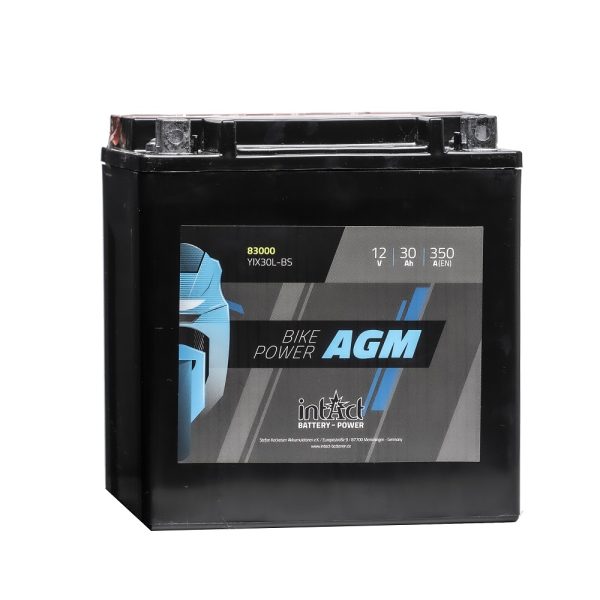 169 x 131 x 174 - + Intact Bike Power AGM 12V 30Ah(c20) 350A(EN) CIX30L-BS EAN4250227523226