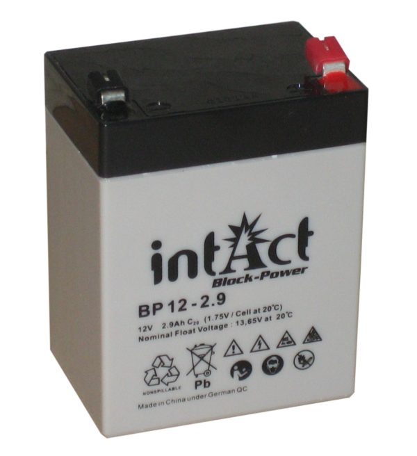 Intact Block-Power 12 V 2,9Ah (c20) 79x56x105 0/S-4.8 EAN4250227551175