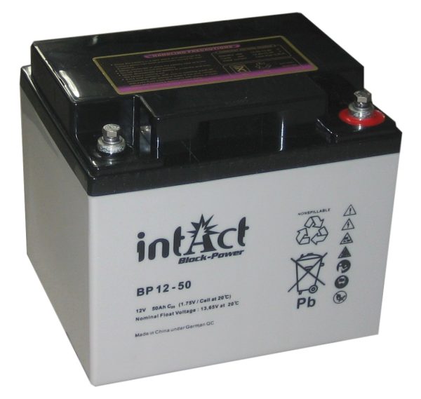 Intact Block-Power 12 V 50Ah (c10) 197x166x170 0/F-M6 EAN4250227551298