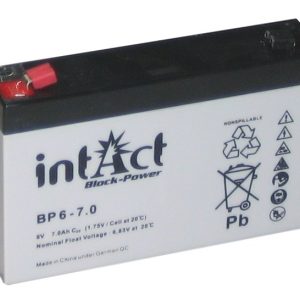 Intact Block-Power 6 V 7Ah (c20) 150x34x100 1/S-6.3 EAN4250227551120