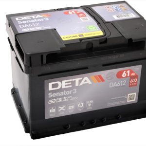 DETA SENATOR3 DA612 12V 61Ah 600A(EN) 242x175x175 0/1 EAN3661024024273