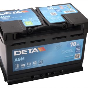 DETA START-STOP AGM DK700 12V 70Ah 760A(EN) 278x175x190 0/1 EAN3661024025713
