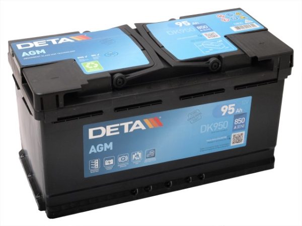 DETA START-STOP AGM DK950 12V 95Ah 850A(EN) 353x175x190 0/1
