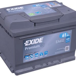 Akumulatots EXIDE PREMIUM EA612 12V 61Ah 600A(EN) 242x175x175 0/1 EAN3661024034272
