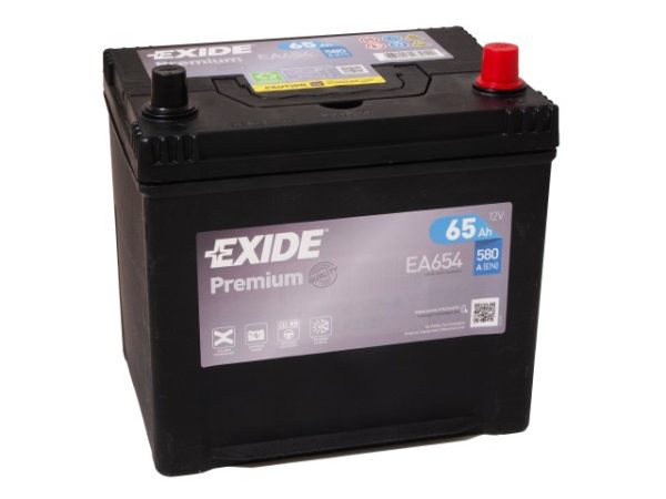 EXIDE PREMIUM EA654 12V 65Ah  580 A(EN) 230x172x220 0/1 EAN3661024034142