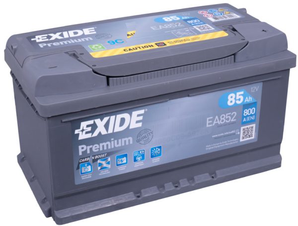 EXIDE PREMIUM EA852 12V 85Ah 800A(EN) 315x175x175 0/1 EAN3661024034296