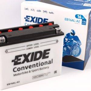 205 x 71 x 164, - +, EXIDE Motorrad 12V 16Ah 175A(EN) CB16AL-A2 K-51616 IZPĀRDOŠANA