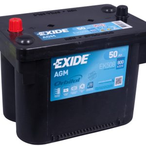EXIDE AGM Orbital Starter EK508 12V 50Ah (c20) 800A(EN) 260x173x206 9/1 EAN3661024036481