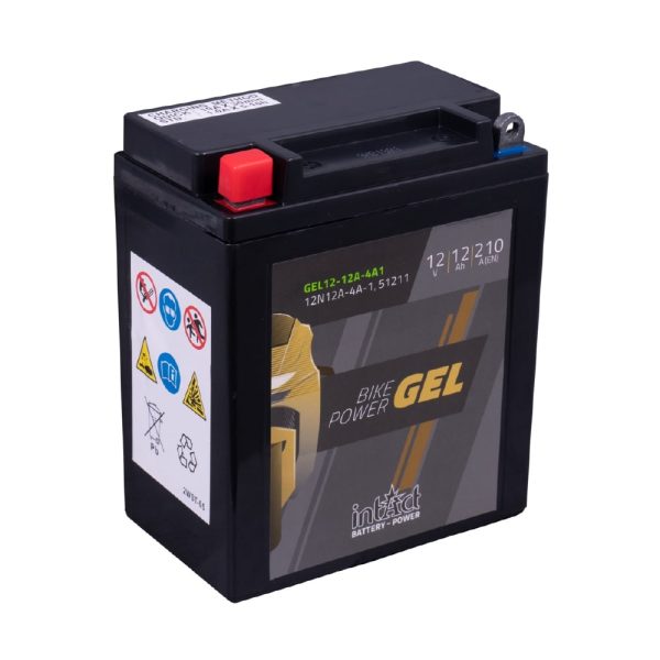 135 x 81 x 161 + - Intact Bike Power GEL 12V 12Ah(c20) 210A(EN) 12N12A-4A-1 EAN4250227524186