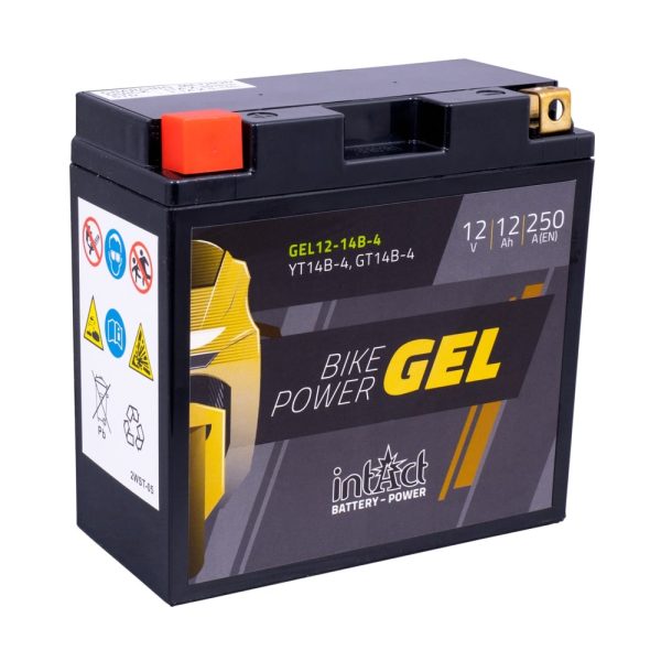 150 x 69 x 145 + - Intact Bike Power GEL 12V 12Ah(c20) 250A(EN) GT14B-4 EAN4250227524261