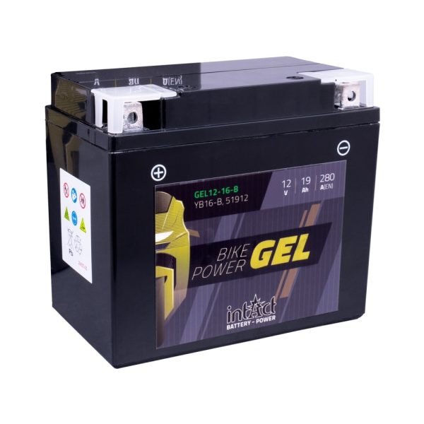 176 x 101 x 156 + - Intact Bike Power GEL 12V 19Ah(c20) 280A(EN) CB16-B EAN4250227524292