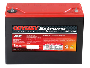 250 x 97 x 206 - + Odyssey 12V 45Ah(c20) 500A(CCA) EAN6352411389170