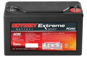 250 x 97 x 156 - + Odyssey 12V 34Ah(c20) 400A(CCA) EAN6352411389002