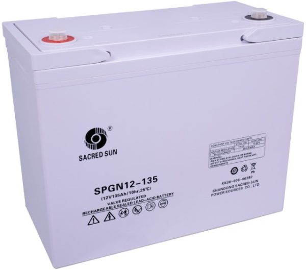 SPGN12-135, (SPG12-490W) AGM, 12V, 135.0Ah c10 345x172x280 1/F-M8
